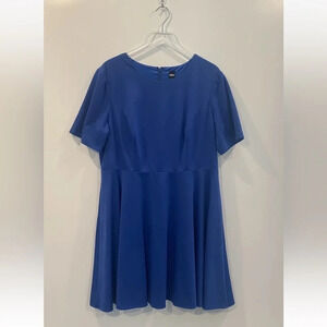 MBN‎ Royal Blue Fit & Flare Dress Womens Size 2X (720)